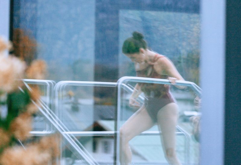 Outdoor pool area at the water world in Hotel EDELWEISS Berchtesgaden