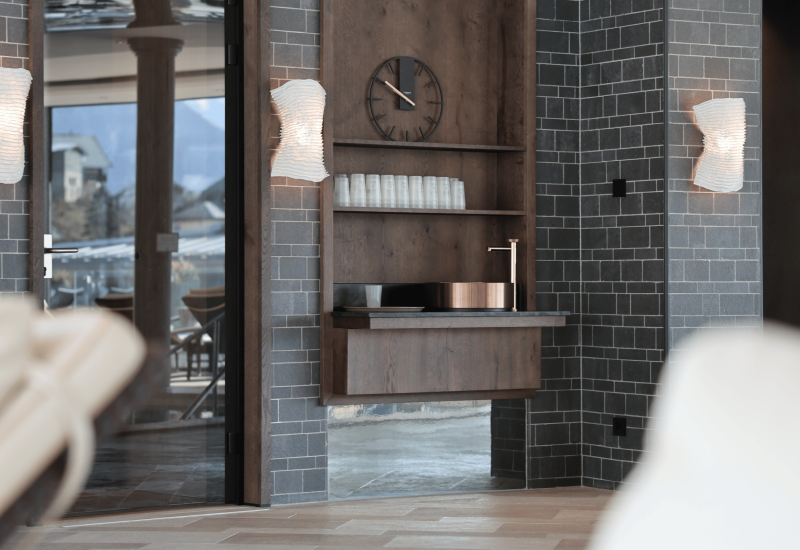 Refreshment Station in the Spa World at Hotel EDELWEISS Berchtesgaden – Relaxation and Pure Enjoyment
