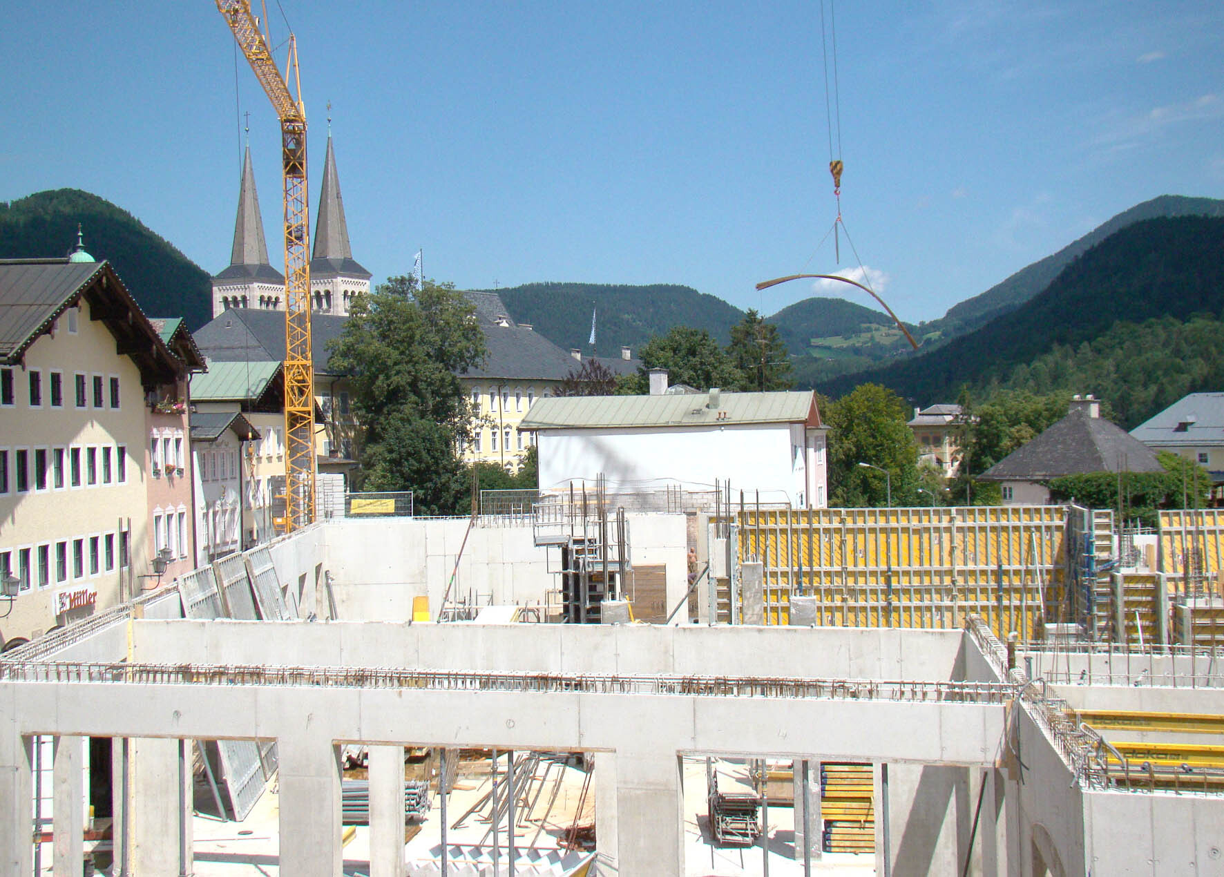 Das Hotel EDELWEISS Berchtesgaden in der Bauphase