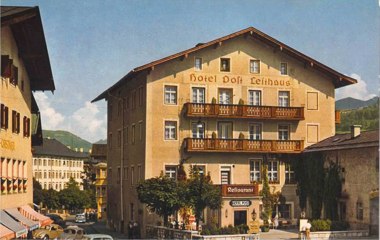 Das Hotel Post Leithaus bevor das Hotel EDELWEISS Berchtesgaden an dessen Stelle gebaut wurde.